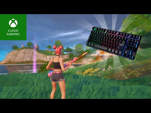 Gameplay Fortnite no Xcloud com Extensão teclado e Mouse (Xbox