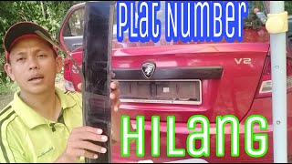 Plat Nombor Double Side Tape Gum || Tampal semula Plat nombor Tertanggal cara cikgu atun