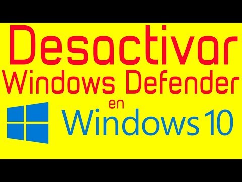 Desactivar windows defender windows 10 pro