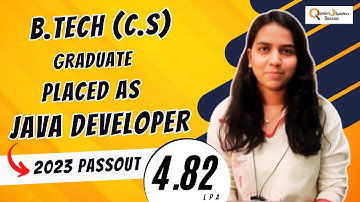 Placement Journey of B.TECH (C.S) Graduate as Java Developer | Qspiders Deccan.