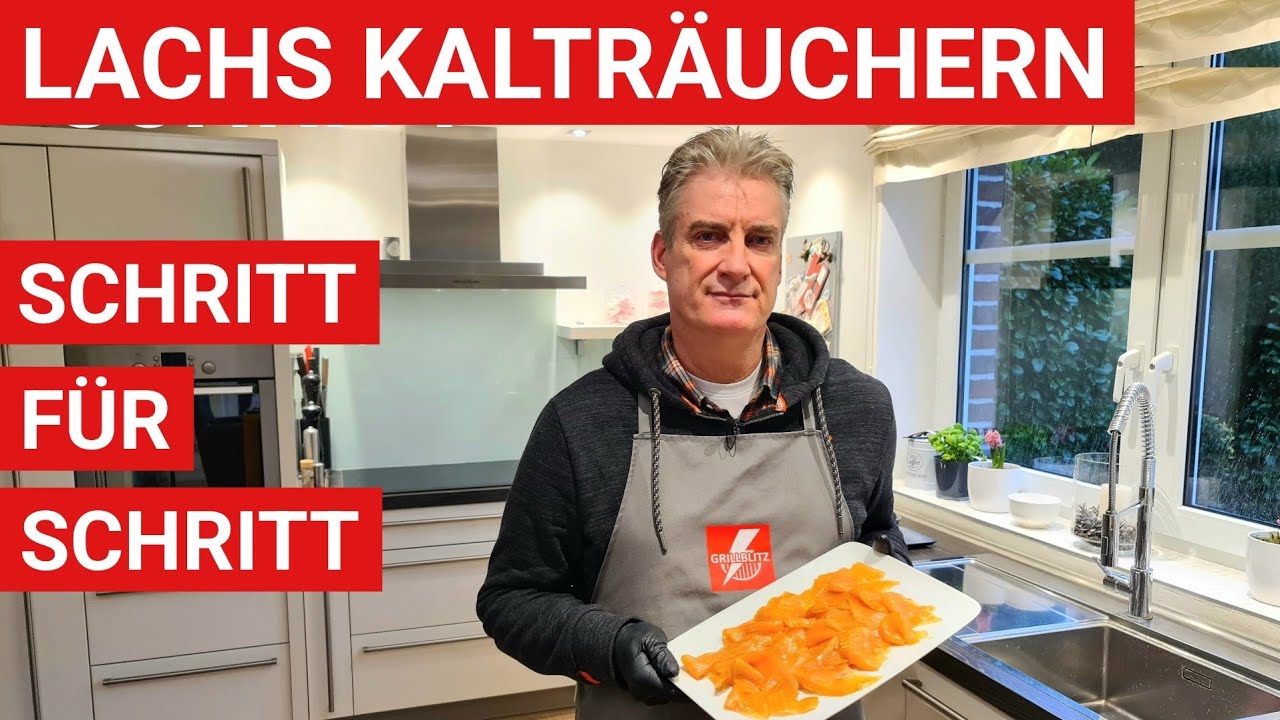 🔥 GRILLBLITZ: Lachs kalträuchern Räucherlachs Fisch selber räuchern Rezept Smoked Salmon Anleitung