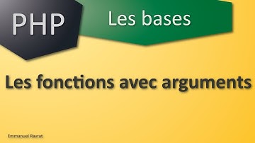 038 - PHP Les bases - Les fonctions avec arguments