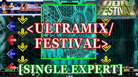 【DDR ULTRAMIX/FESTIVAL】 MGS2 mission R / L.E.D. [SINGLE EXPERT(HEAVY)] 譜面比較 Comparison