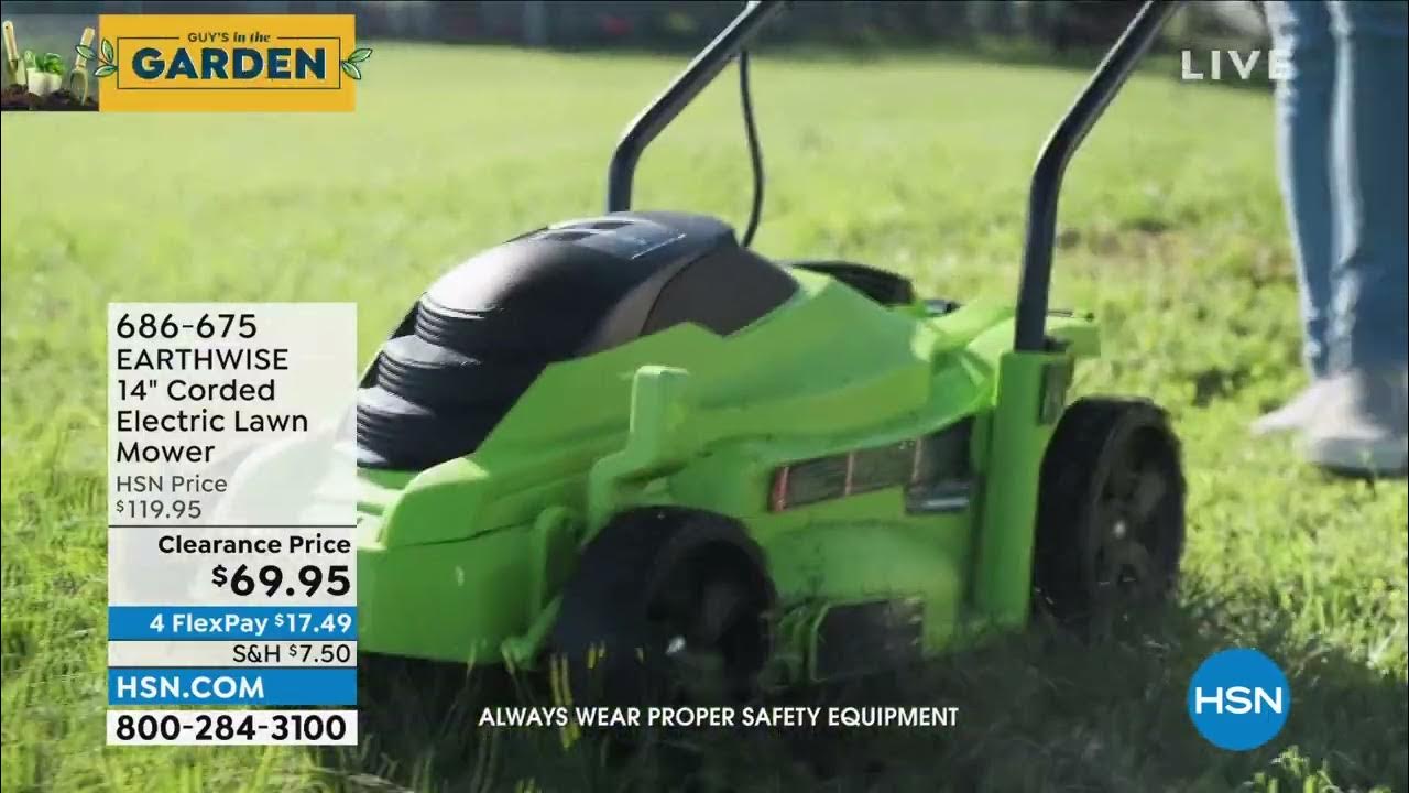 EARTHWISE 14" Corded Electric Lawn Mower - YouTube