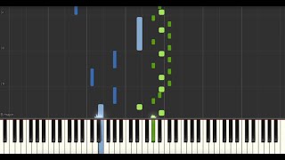 Invisible (Piano theme) - Sofiane Pamart / NTO (Synthesia Tutorial | Piano sheet)