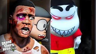 GTA 5 : Evil Shinchan Try to Killed Franklin | Biggest Evil Shinchan Attacked 😈 | Gta 5 tamil