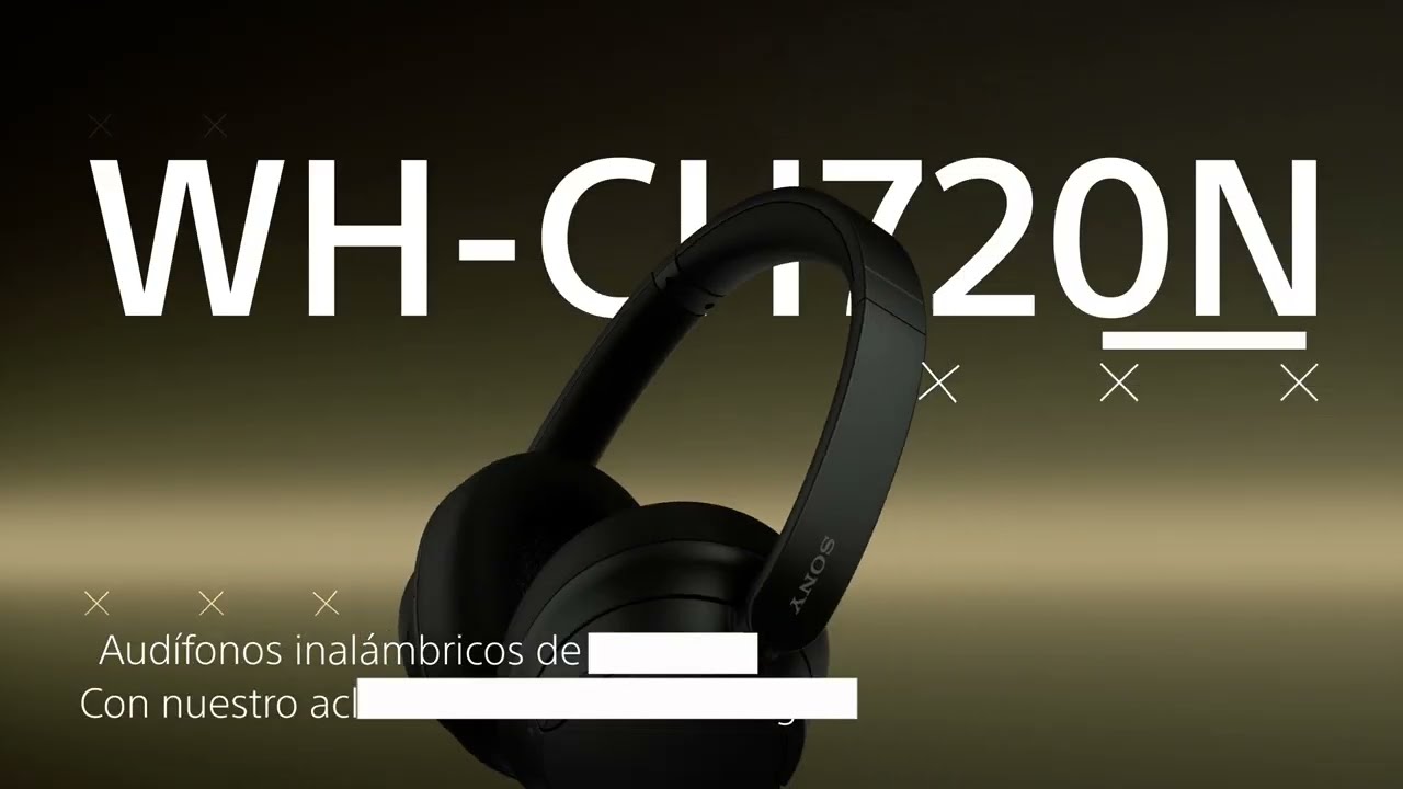 Auriculares inalámbricos  Sony WH-CH720NB, Cancelación ruido (Noise  Cancelling), 35h, Carga Rápida, Con Asistente, Bluetooth, De Diadema, ANC,  Negro