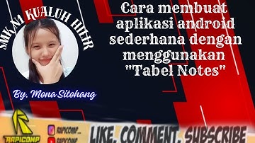 TUTORIAL LENGKAP CARA MEMBUAT APLIKASI ANDROID DARI APK TABLE NOTES BY.MONA PUTRI SITOHANG LABURA