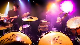 Powerful Beats Unleashed: Live Drumming Extravaganza! #drumcover #livemusic #music #drums