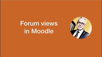 Student view of Moodle forums
