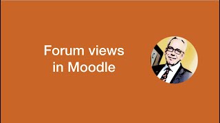 Student view of Moodle forums