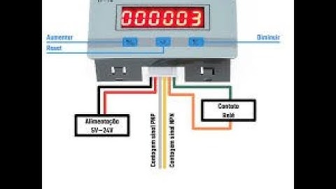 contador digital saída relé yf-16 como instalar e programar