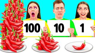 100 Layers of Food Challenge | Amazing Kitchen Recipes by PaRaRa Challenge