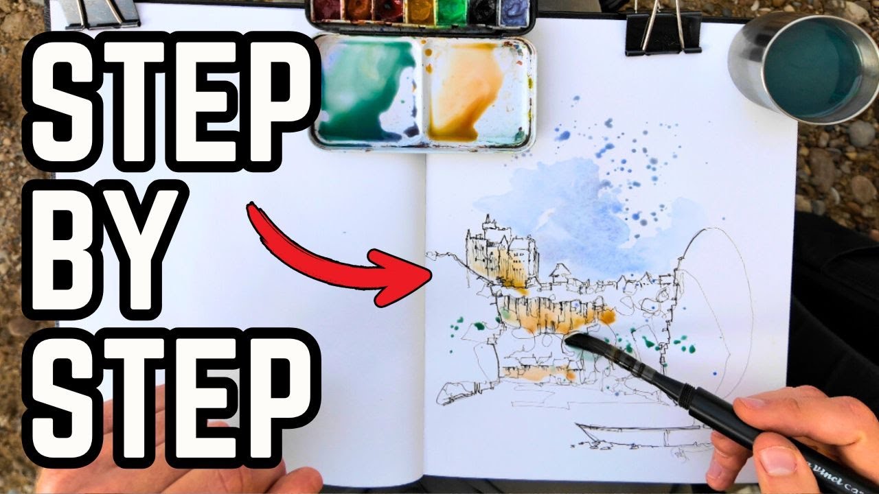 Step by Step Travel Sketching - How to Capture the Feel of a Place (Stress Free!)