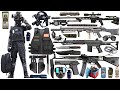 Special Forces military toy gun set unboxing, Assault rifle, tactical helmet, MG36 machine gun, bomb