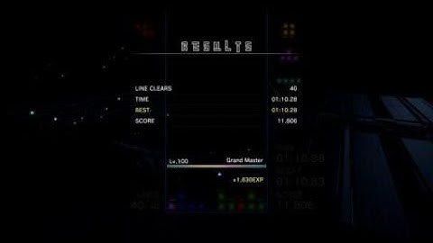 Tetris® Effect - 40L Sprint - 1:10.28