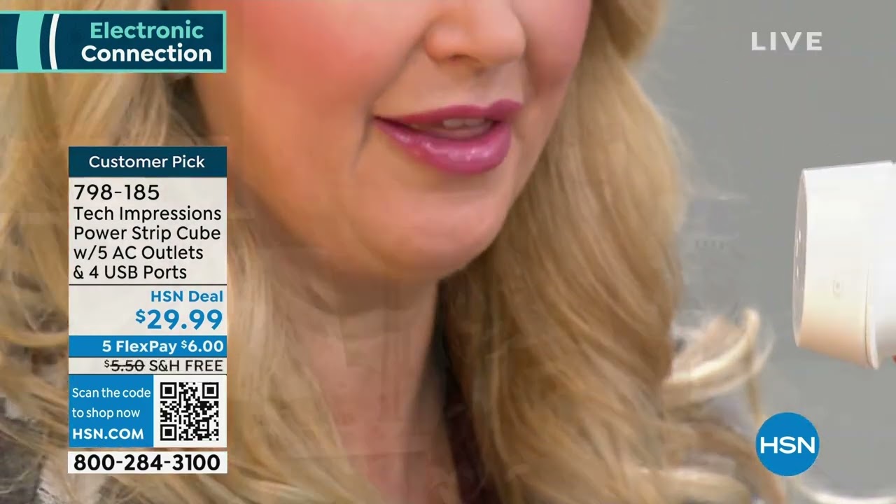 Tech Impressions Power Strip Cube with 5 AC Outlets   4 ...