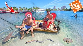 I BUILT a BUDGET RAFT for Spring Break (HomeDepot Challenge)