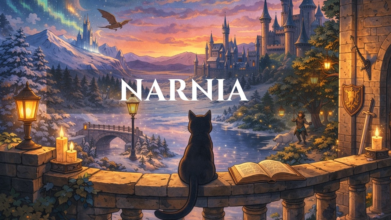 Lo-Fi Fantasy Tale  🎻✨ Magical Winter Ambience for Studying & Relaxing | Storybook Soundtrack