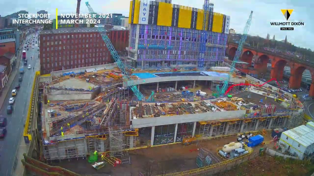 Stockport Interchange: Timelapse Nov 2021 - March 2024