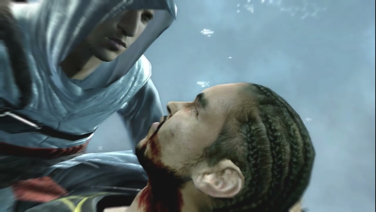 Altair assassinates Talal - Boss Death Scene (4k)