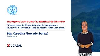 INCORPORACION COMO ACADÉMICA DE NÚMERO