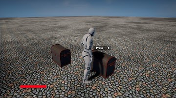 Открываем  сундук по Кнопке Е в Unreal engine 4