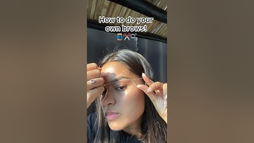 How to thread your eyebrows at home! #shorts #youtube