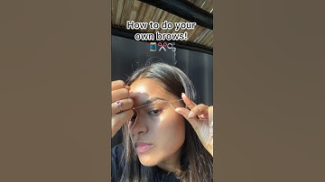 How to thread your eyebrows at home! #shorts #youtube