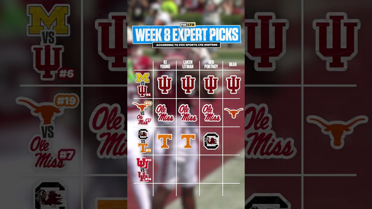 Who do you have winning each of these matchups? #indiana #texas #olemiss