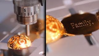 Engraving The Lily Blanche Precious Metal Memory Keeper Family Locket