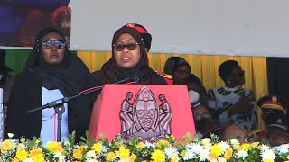 'ALIYESIMAMA HAPA NI RAIS WA TANZANIA!' PRESIDENT SAMIA SULUHU TELLS THOSE DOUBTING!!