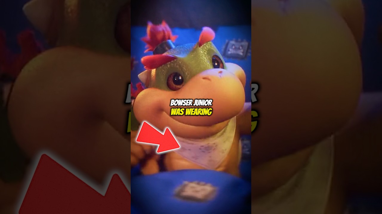 Why Bowser Jr REALLY wears his mask! #mariomovie #supermario #mariobros #nintendo #mariogalaxy
