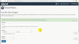Webmail Üzerinde Spam Filtresi Ekleme