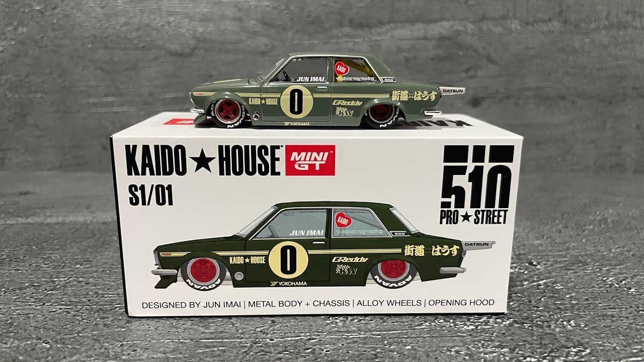KAIDO HOUSE MINI GT S1/01 S1/02セット Unboxing Mini GT Kaido House S1/01 Datsun 510 Pro Street Jun