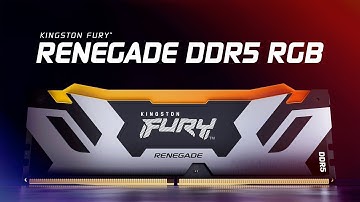 Bộ nhớ DDR5 có tốc độ lên đến 6400MT/s – Kingston FURY Renegade RGB