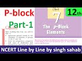 P block elements -1 inorganic chemistry class 12 chapter 7 NCERT IIT JEE Mains NEET
