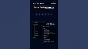 Secret code animation in CSS  #coding #css #shortvideo #shortsfeed #shorts #native #short #html5