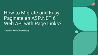 Implementing Pagination in ASP.NET Web API with Entity Framework Code