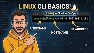LINUX CLI BASICS 🐧Username, Hostname & IP Address #linux #cloudcomputing #devops