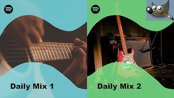 How to Create the Spotify Daily Mix Design in Gimp