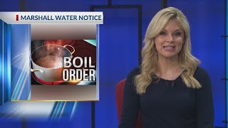 Marshall issues boil water notice after water line break Friday morning