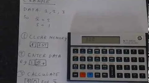 HP-12C (Platinum): Standard Deviation and Mean