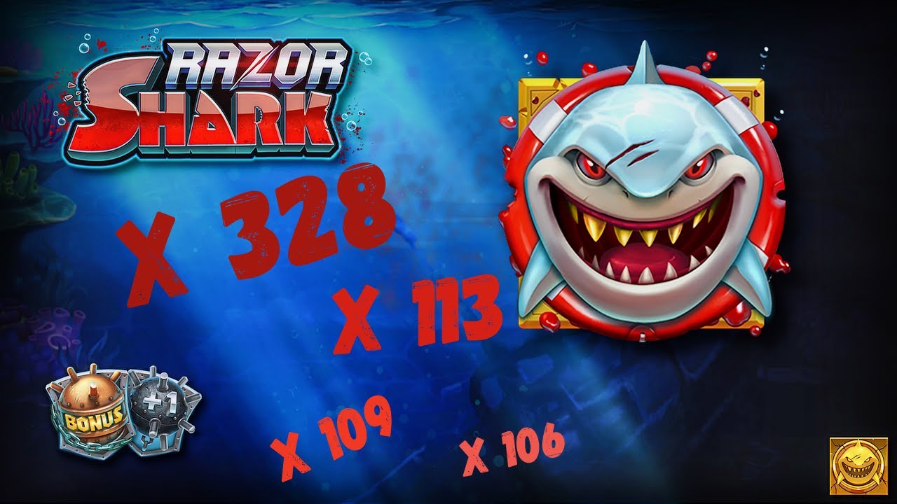 Razor shark returns. Слоты казино Шарк. Razor Shark Slot. Заносы в Разор Шарк.