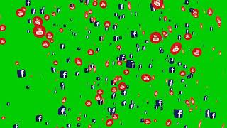 Fond Vert Médias Sociaux Hd