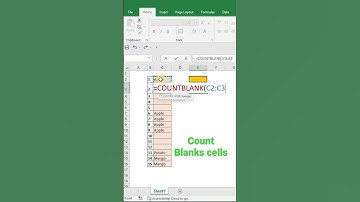 Count Blank Cells in Excel #excel #excelshortcuts #exceltutorial #msexcel #excelformula #exceltips