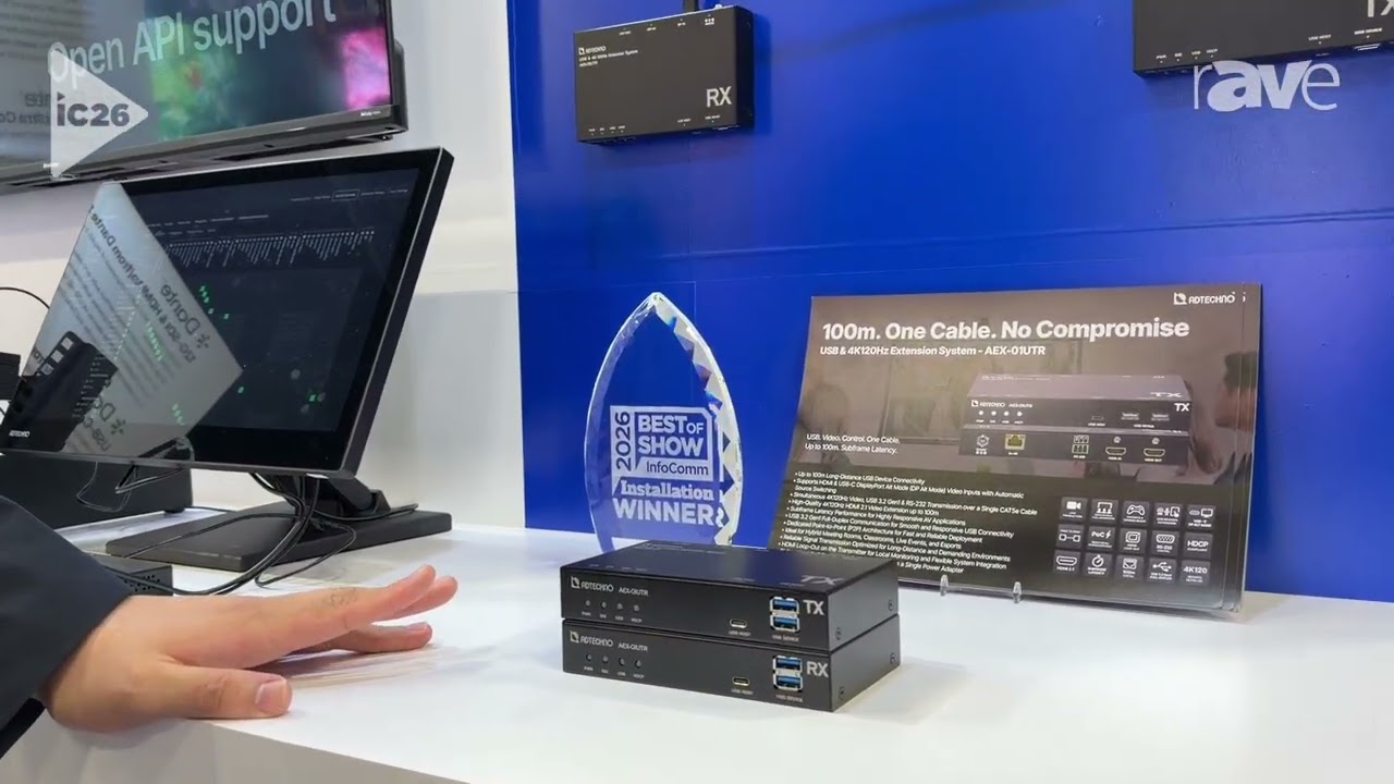 InfoComm 2026: ADTECHNO Shows Off DAV Control Nexus and AEX-01UTR Best of Show Award Recognition