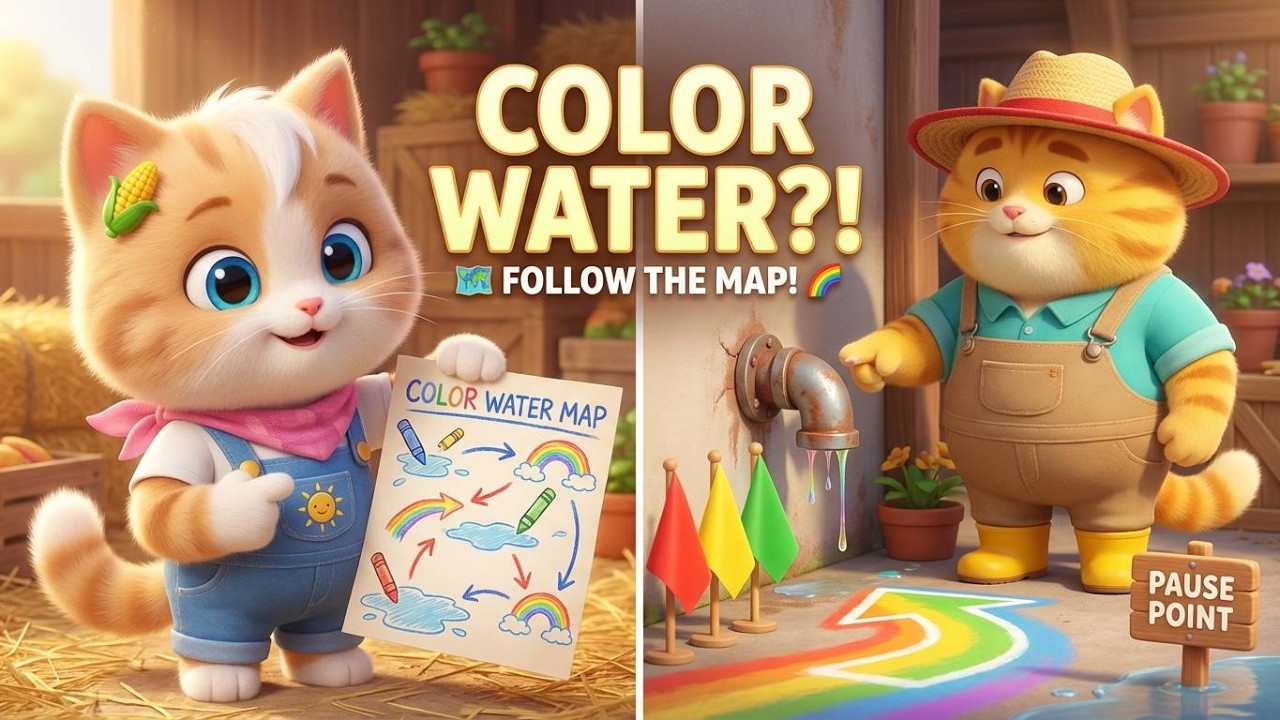 The Giant Veggie After rain Mystery! 🎃🌈 Rolling Veggie Wave Rescue + Pause look buddy Safety