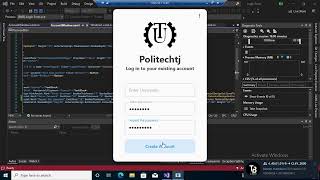 Beautiful design in WPF c#. Login form
