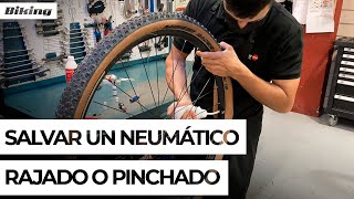 Blog bicicletas Bikemania: Reparar corte cubierta carretera